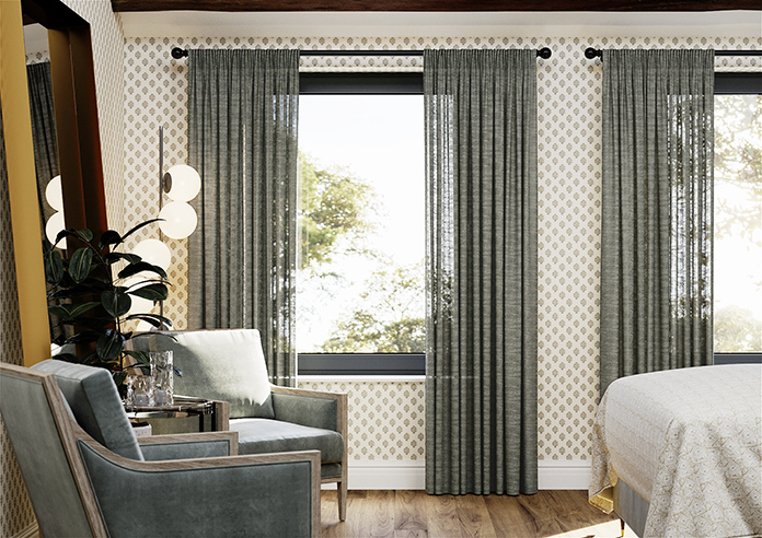 Tucson Voile, Zinc - Made to Measure Curtains - Image 3